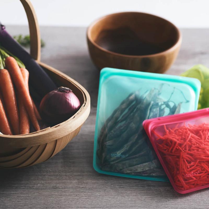 Stasher Sandwich silikonpåse 0,45 L rosa