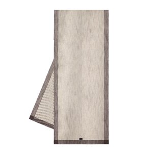 Lexington Randig löpare ribbed 50x150 cm mörkgrå/vit