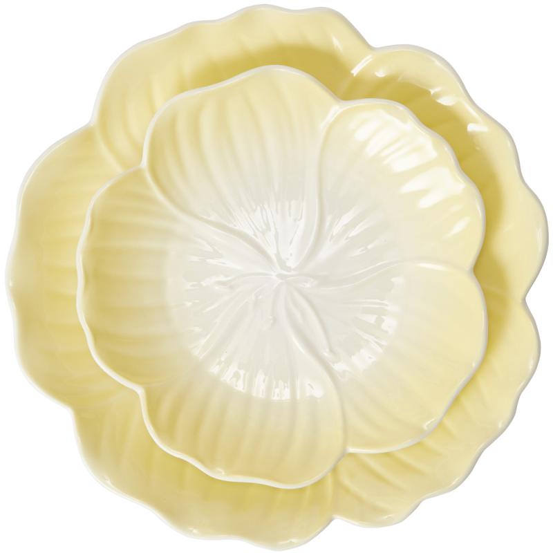 Stiernholm Flora Assiett 19 cm Gul