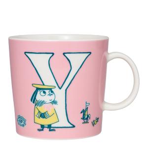 MoominArabia Muminmugg bokstav Y 40 cl rosa