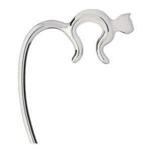 Alessi Minou väskhängare katt 10,6 cm blankt stål