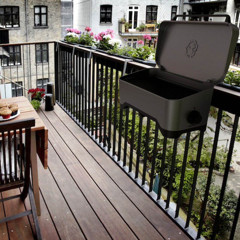 Morsø Balcone elgrill 45,1x27x17,6 cm mörk antracitgrå
