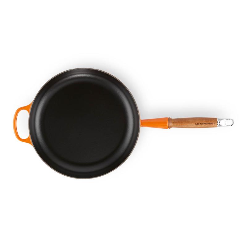 Le Creuset Signature stekpanna med trähandtag 28 cm Volcanic