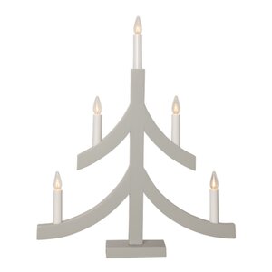 Star Trading Pagod adventsljusstake gran 5 ljus grå