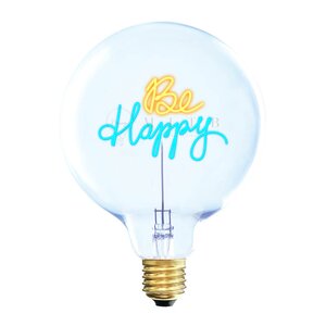 Elements Lighting MITB glödlampa LED 17 cm Be Happy bärnsten/blå