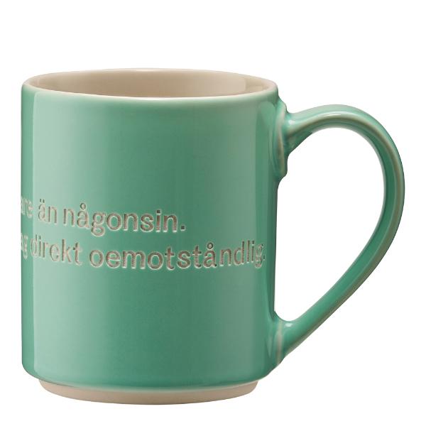 Astrid Lindgren Mugg Grön Jag är fräknigare
