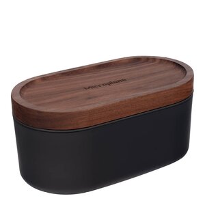 Microplane Container Grater rivjärn med behållare antracit/valnöt