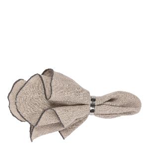 Broste Copenhagen Gracie Tygservett 45x45 cm Taupe