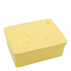 Blafre Björn matlåda plast tre fack 14x19 cm ljusgul/ljusgul