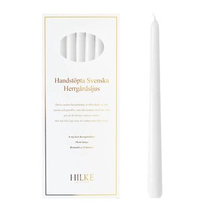 Hilke Herrgårdsljus 30 cm 6-pack Vit
