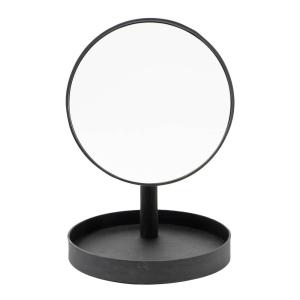 Wireworks Magnify Mirror Bordsspegel med bricka 25 cm Mörk Ek