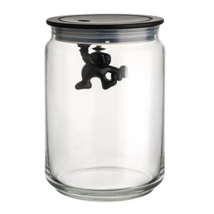 Alessi Gianni glasburk 0,9 L svart