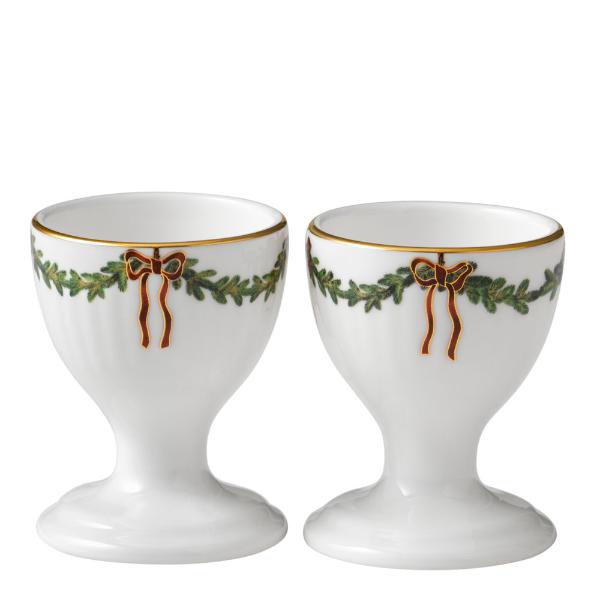 Star Fluted Christmas Äggkopp 2-pack