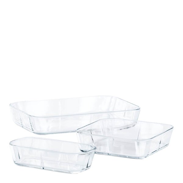Rosendahl Grand Cru ugnsformar i glas set 3 delar