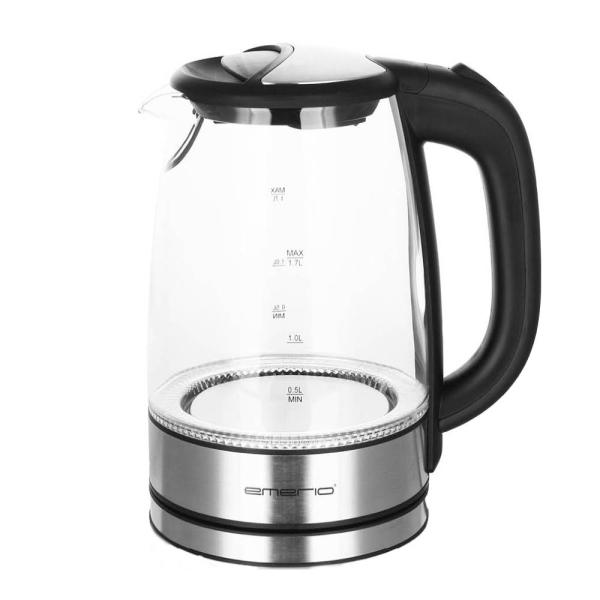 EMERIO Vattenkokare 1,7 L Glas
