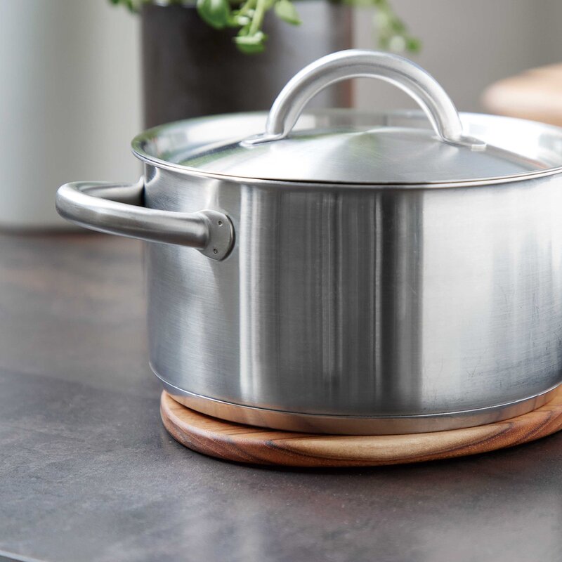 Aida RAW Teak magnetisk grytunderlägg 17,5x15 cm