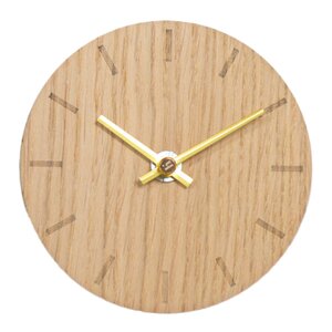 Hemverk Light Oak bordsur 12 cm ljus ek med guldvisare