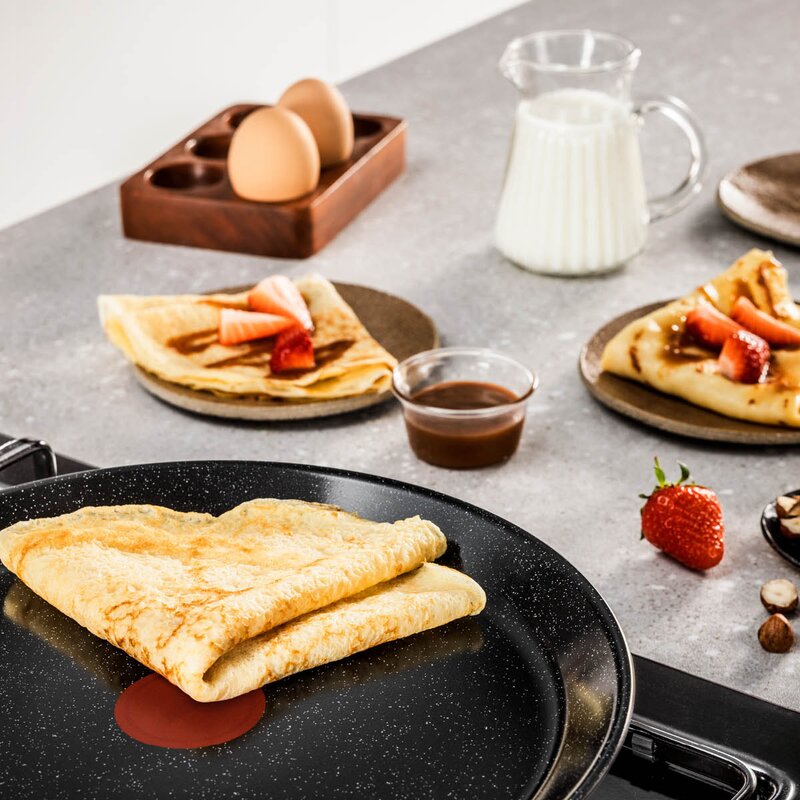 Tefal Exceptional Ceramic pannkakspanna 25 cm svart
