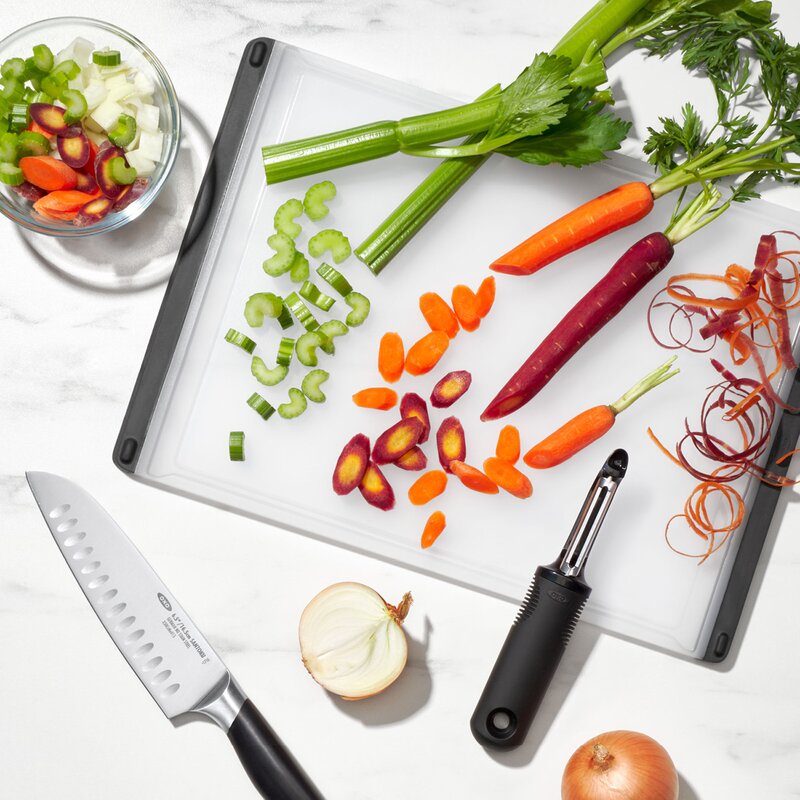 Oxo Skärbräda 38 cm vit/svart