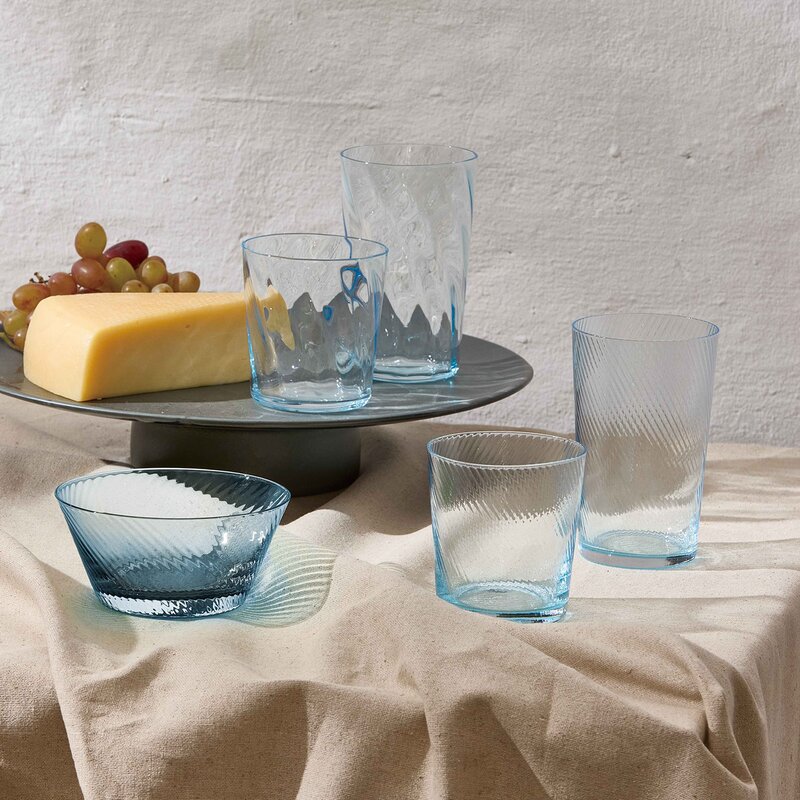 Aida RAW Unique optic vattenglas 30 cl light blue