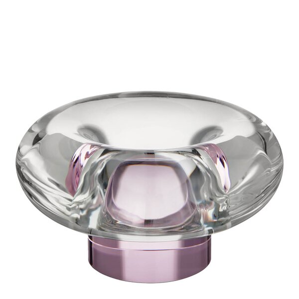 Kosta Boda Orion ljuslykta 6,3 cm rosa