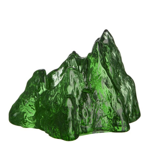 Kosta Boda The Rock ljuslykta 9 cm smaragdgrön