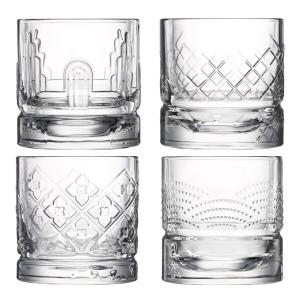 La Rochère Dandy Whiskeyglas 30 cl 4-pack Assorterade Motiv