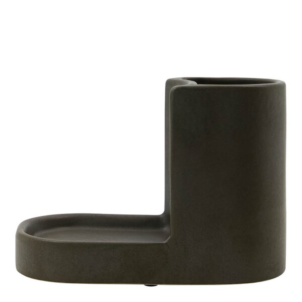 Meraki Datura borste- och tvålhållare 18x13 cm mörkgrå