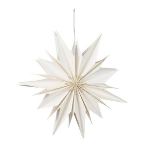 Holmen Sofia adventsstjärna med ljus 30x30 cm vit