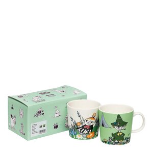 MoominArabia Muminmugg 30 cl Lilla My + Snusmumriken 2-pack 80 år
