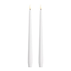 Moods & More Kronljus LED 2,3x30 cm 2-pack silk white