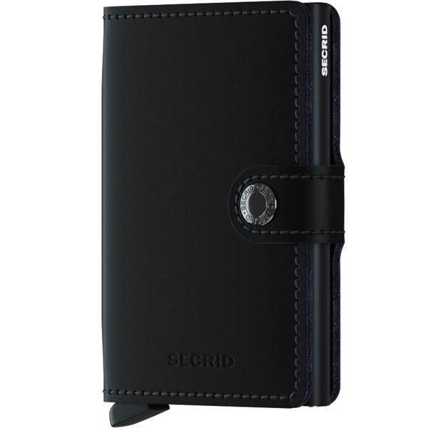 Miniwallet plånbok 6,5×10 cm svart
