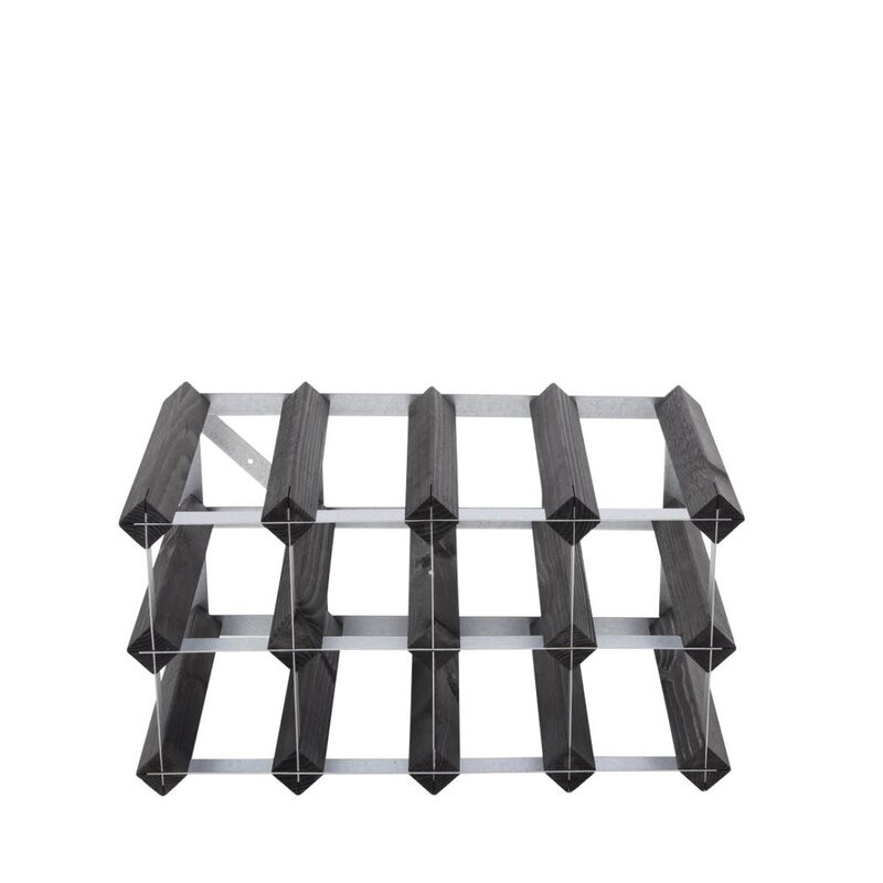 The Swedish Wine Rack Factory Vinställ 12 flaskor monterad svart