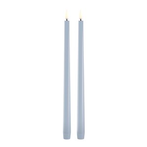 Uyuni Lighting Taper Candles slim LED-kronljus 2,3x32 cm 2-pack ljusblå