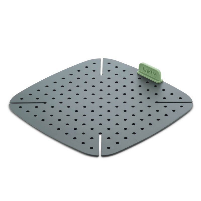 Lékué Silikonmatta till airfryer 22,5x22,5 cm grå