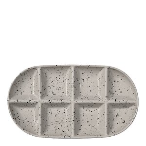 Sagaform Ditte serveringsfat 36x20 cm grå/svart