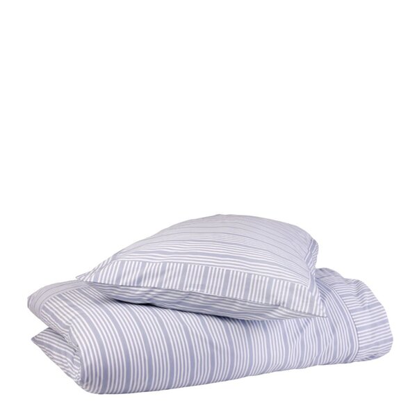 Home by Ilse Jacobsen Bedding Collection bäddset 150x210 cm + 50x60 cm powder blue stripes
