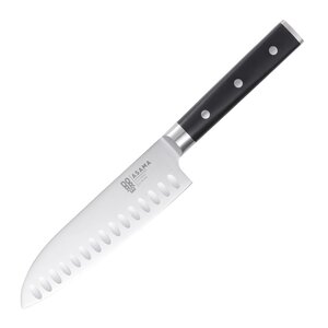 Dorre Asama Santoku kockkniv 18 cm svart/silver