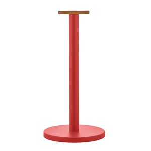 Alessi Mattina hushållspappershållare 33 cm röd/bambu