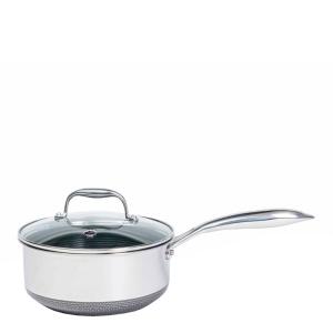 Hexclad Hybrid Kastrull med Lock 2,8 L Silver/Svart