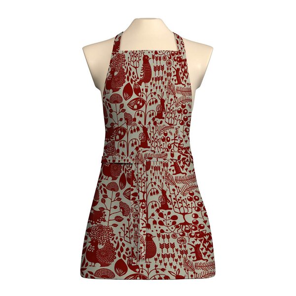 Arvidssons Textil Fyri förkläde 65x85 cm röd