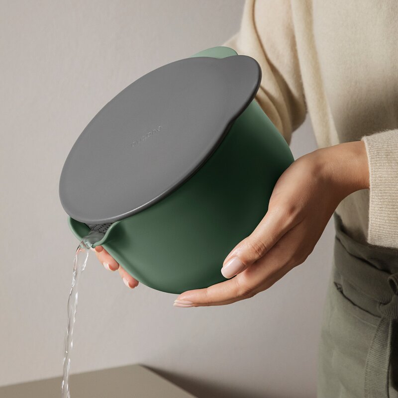 Eva Trio Multifunktionellt lock till blandskål 3 L Grå