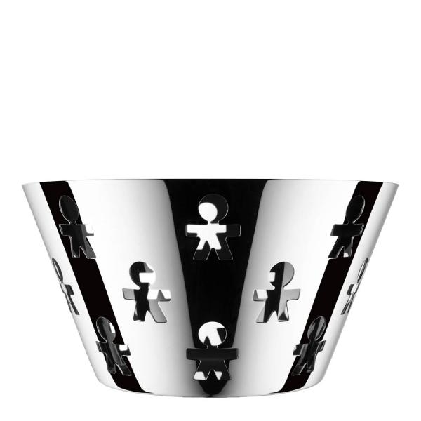Alessi Girotondo fruktskål 23 cm blank stål