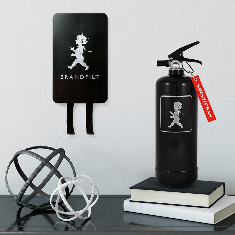 SOLSTICKAN Brandfilt 120x120 cm Svart matt