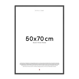 Poster & Frame Träram 50x70 cm svart