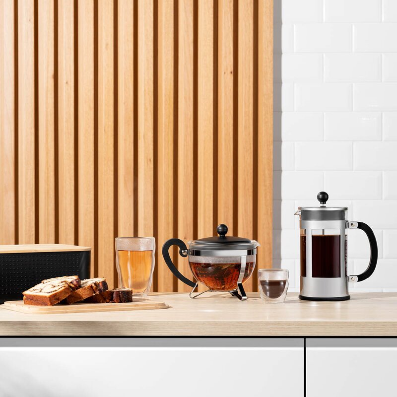 Bodum Kenya Kaffepress 8 koppar 1 L Förkromad