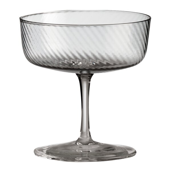 Aida RAW Unique swirl champagneglas 25 cl smoke