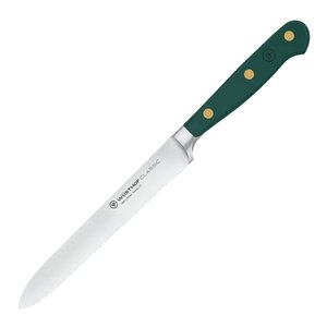 Wüsthof Classic Colour tomat- och korvkniv 14 cm tandad Fresh Rosemary