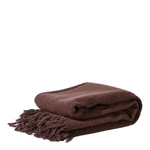 ByOn Franca pläd ull 170x130 cm brun