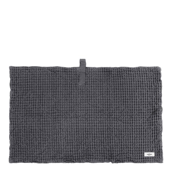 The Organic Company Big Waffle badrumsmatta 80x55 cm mörkgrå